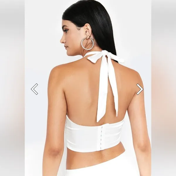 TIC TOC Keep Them Guessing Halter Top - Image 3