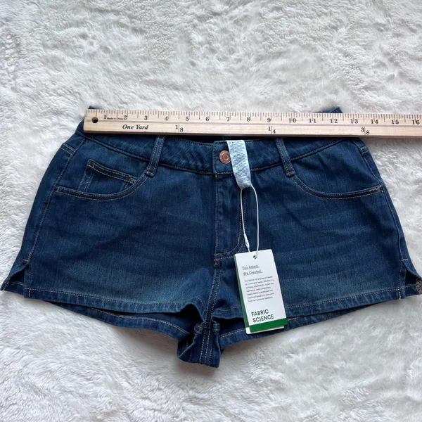 Halara Denim Shorts Dark Wash Blue High Rise Stretch XS Regular 02841421 NWT‎ - Image 6
