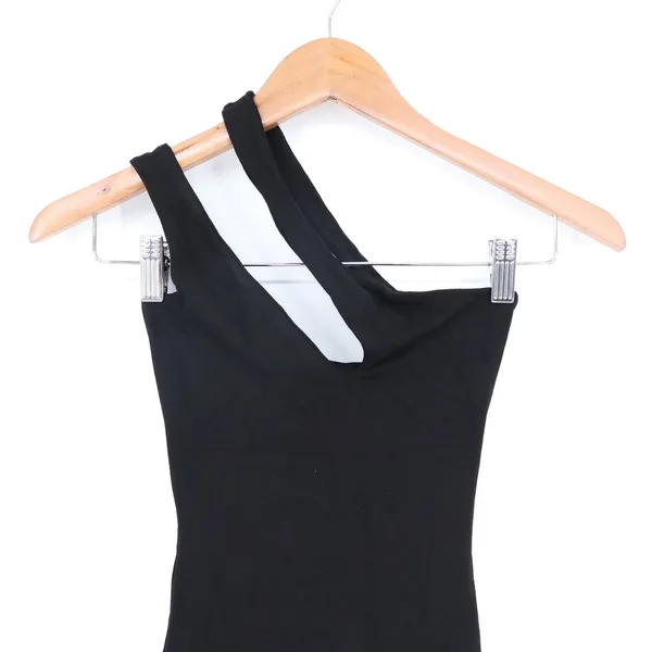 Naked‎ Wardrobe Black One Shoulder Double Strap Mini Dress M - Image 3