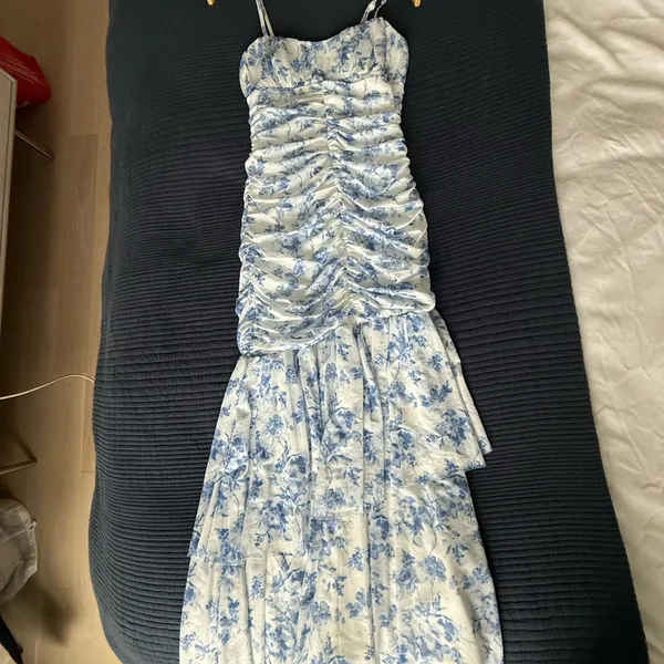 SheIn Blue and White Floral Maxi Dress - Image 6