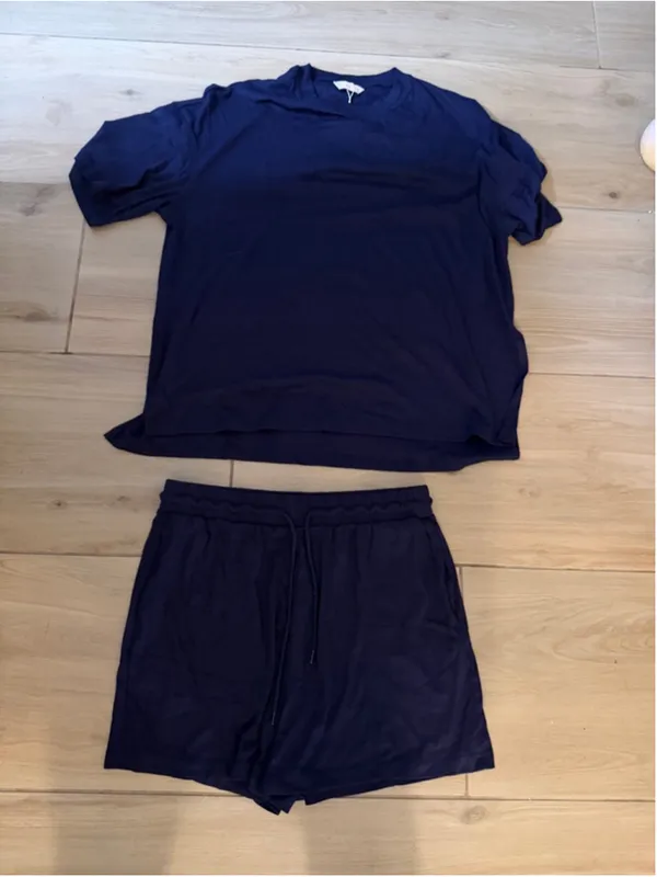 NEW KIRUNDO 2 Piece Sets Lounge Travel Sets Casual Oversized Tshirts Shorts L - Image 3