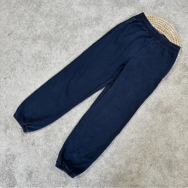 Uniqlo Women’s Washed Jersey Jogger Pants Pull On Loungewear in Navy Size S - Image 3