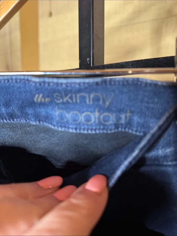 7 For All Mankind The Skinny Bootcut Jeans Size 31 Dark Wash Stretch Denim - Image 4