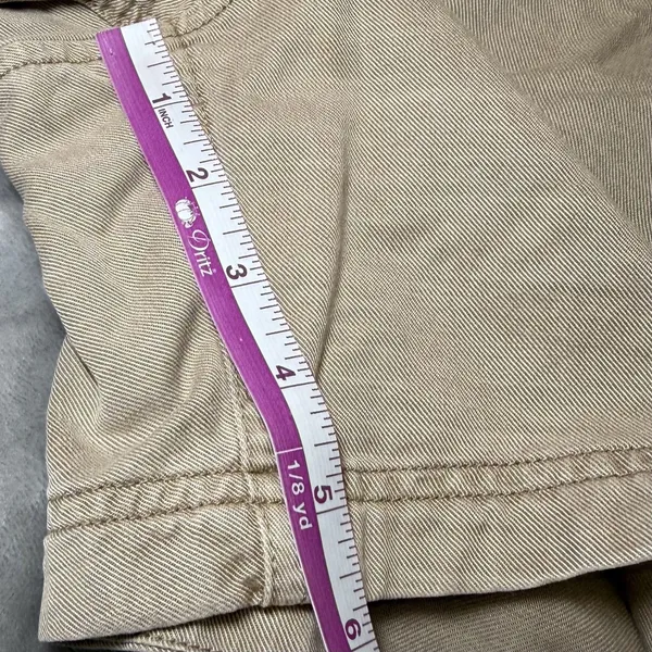 Abercrombie & Fitch Womens Size Small Pull-On Shorts Beige Khaki Drawstring - Image 9