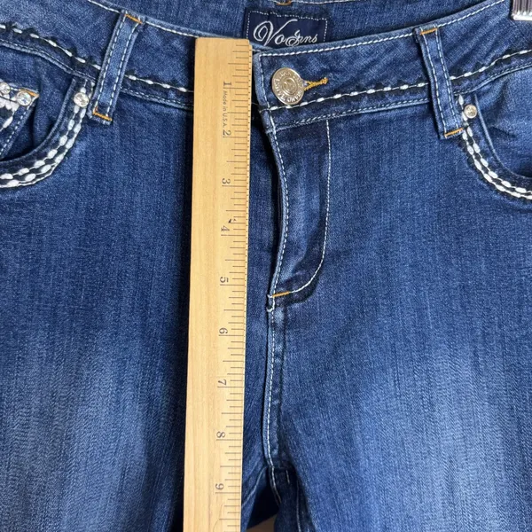Virgin Only Women's Embellished Bootcut Jeans Dark Wash Size 9/30 western rodeo - Image 7