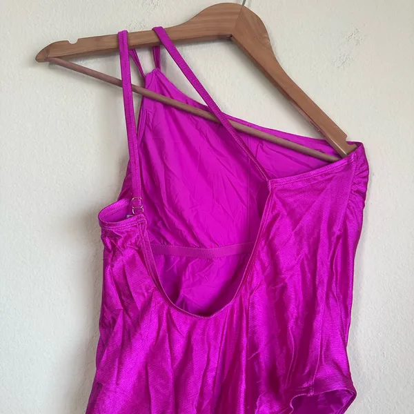 Anthropologie Shiny One Shoulder One Piece Swimsuit - Image 7