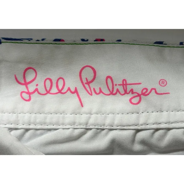 Lilly Pulitzer Walsh Short Indigo Star Crush Starfish Size 0 Womens Cotton 3" - Image 4