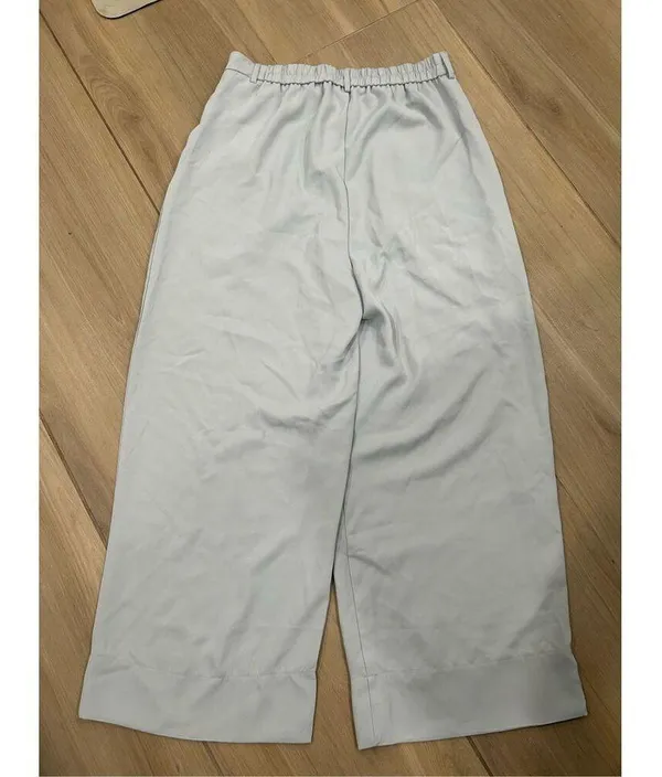NEW Light Blue High Waisted Dress Pants Career Wide Leg Trousers 12 - Image 2
