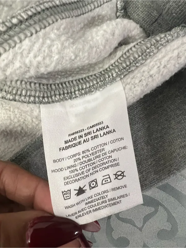 Nike Light Gray Women's Pullover Hoodie size medium unisex - Image 4