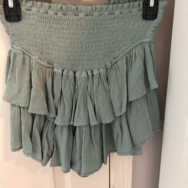 Green ruffle skirt Orange Size XS - Image 2