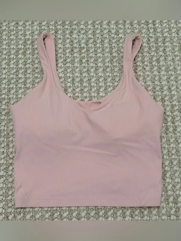 lululemon Pink Align Ribbed Tank Top size 8 - Image 10