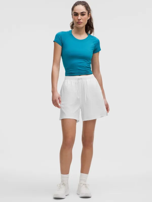 Lululemon Pace Rival High Rise Short Athletic Shorts White Size 12 NWT - Image 2