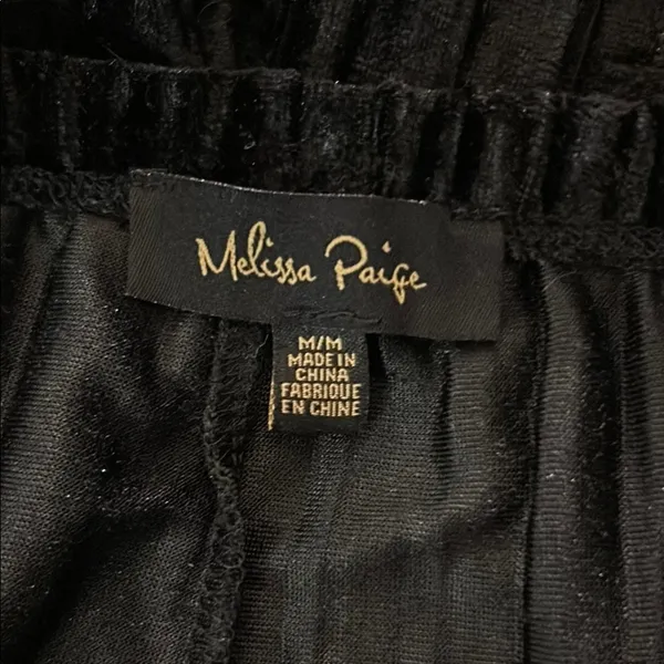 Melissa Paige Size M Black Velour Lounge Pants - Image 9