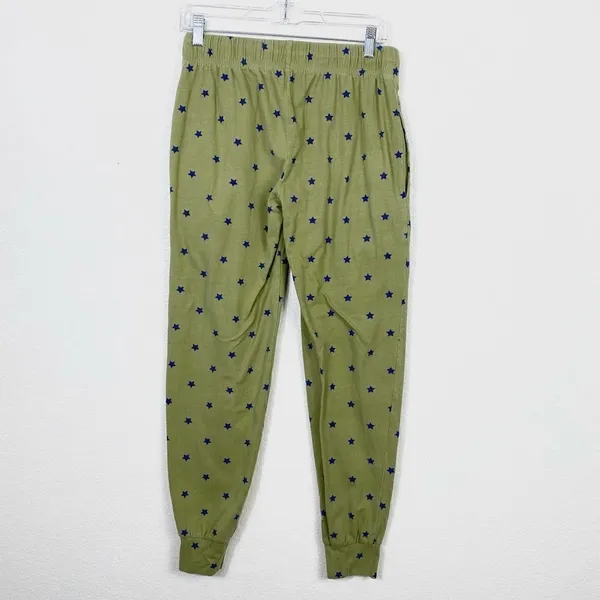 Sub_Urban Riot Green & Navy Star Print Jogger Pants - Image 2