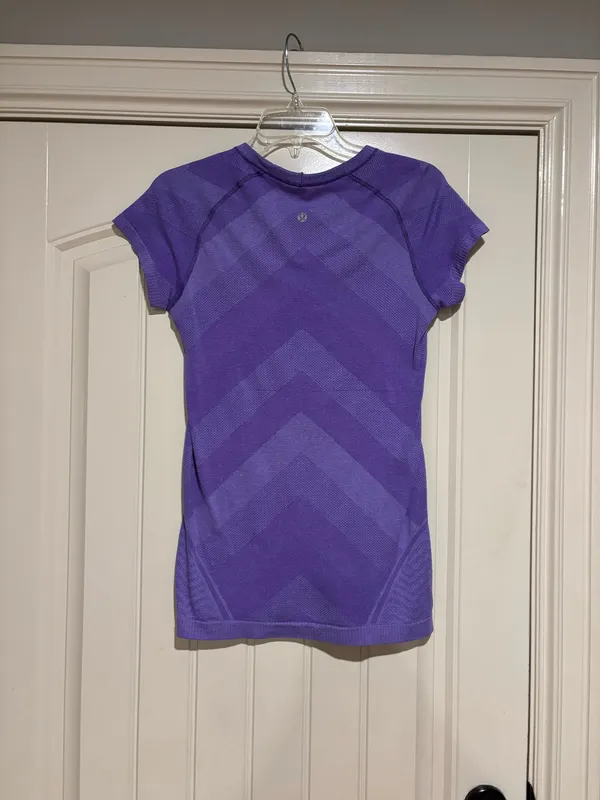 Lululemon Purple Swiftly Tech Short Sleeve Shirt - Image 2