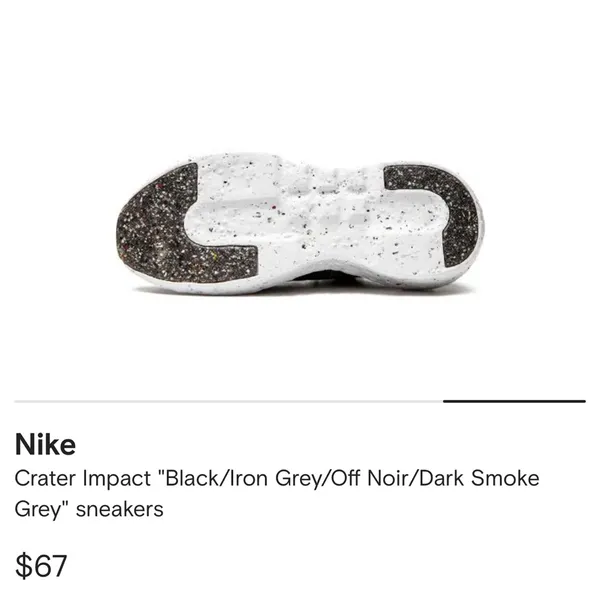 Nike Crater Impact Black Iron Grey Sneakers 8.5 - Image 4