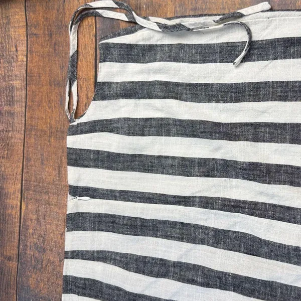 Lioness Fazio Linen Striped Midi Skirt - Image 9