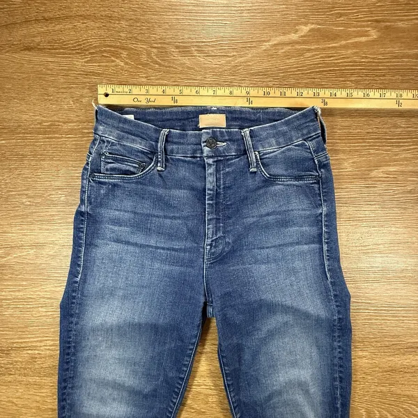 Mother Women's High Waisted Looker Ankle Fray Jeans 26 Lure Me In Skinny - Image 9
