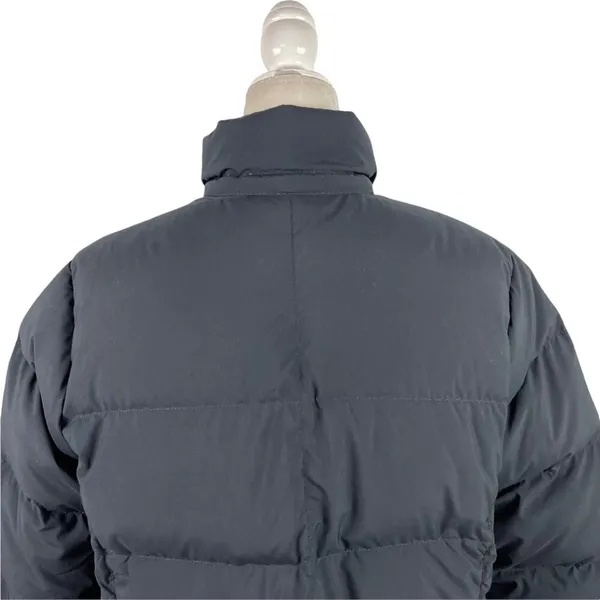 LL Bean Black and Pink Puffer Feather Down Puffer Full Zip Ski Winter Jacket M - Image 13