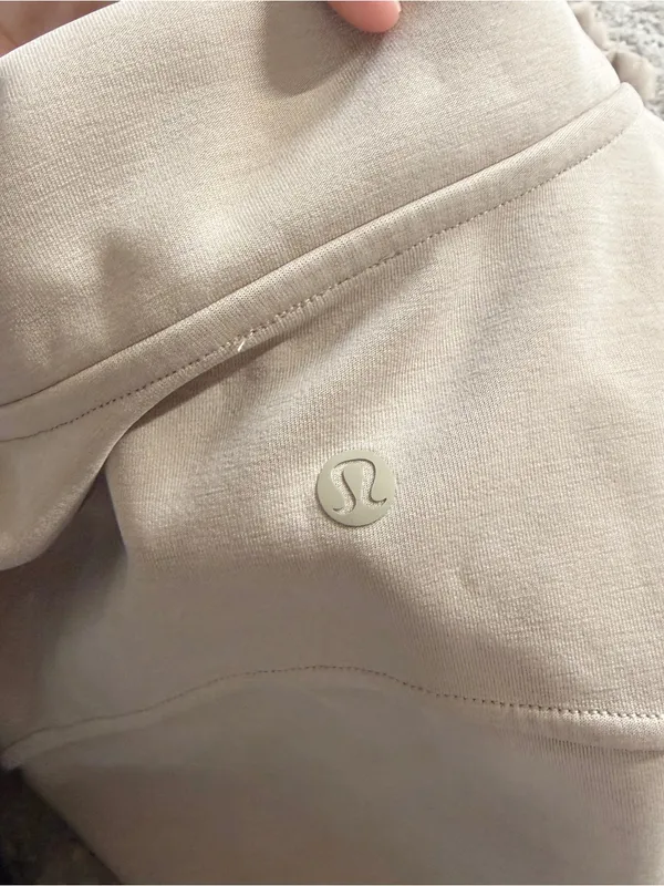 Lululemon Women’s Lululemon Brushed Softstreme Half Zip in Riverstone 4 - Image 9
