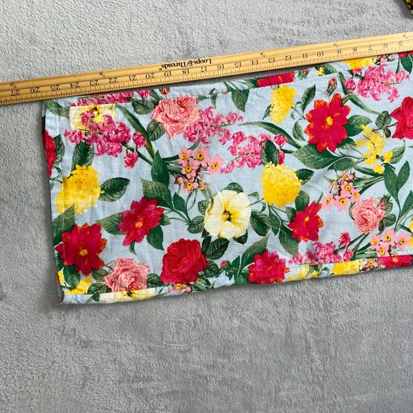 Old Navy Floral Jumpsuit Tie Strap Smocked‎ Back Casual Summer Lightweight L - Image 10
