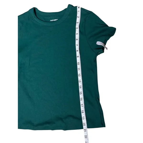 Old Navy Women's Crew Neck Crop Short Sleeve Tee Sz L New With Tag - Image 7