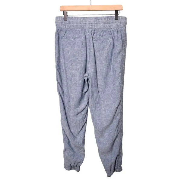Athleta Cabo Linen Jogger Pants in Blue Women’s Size 10 - Image 7