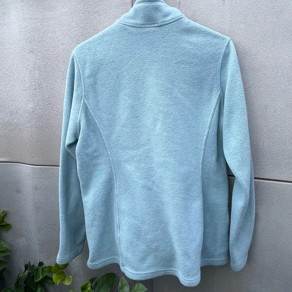 Patagonia Classic Synchill Marsupial Light Blue Pullover Women’s Sweater Sz L - Image 5