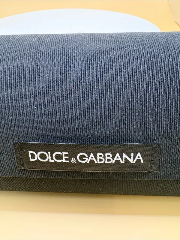 Dolce & Gabbana Black Logo Foldover Clutch for D&G Sunglasses - Image 2