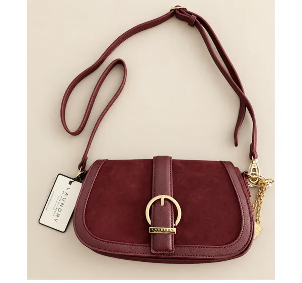 Laundry by Shelli Segal burgundy saddle bag - Image 6
