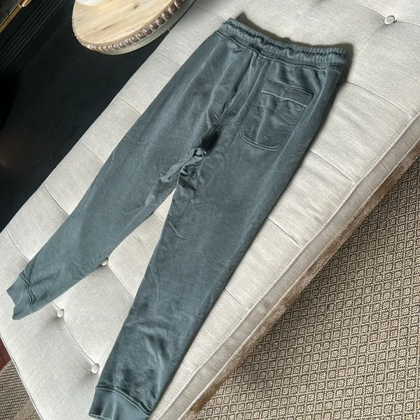 Everlane Green Jogger Sweatpants Size Medium - Image 7