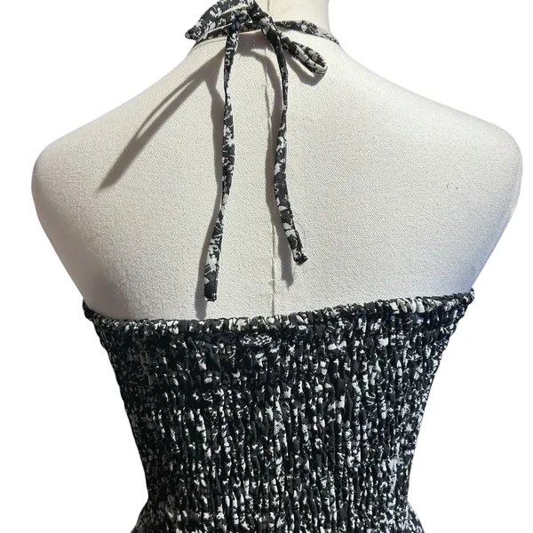 CZ Cover Up Smocked Layered Ruffle Dress Med Boho Chic Fairy Cottage Whimsey - Image 7