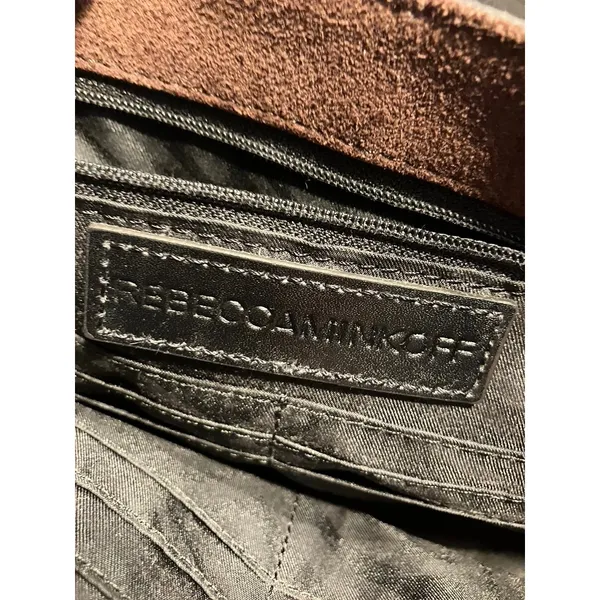 Rebecca Minkoff Crossbody Bag Women Small Brown Suede Studded Purse - Image 2