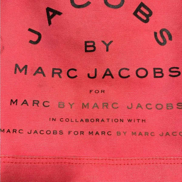 Marc Jacobs Pink Canvas Tote with Bold Branding - Image 2