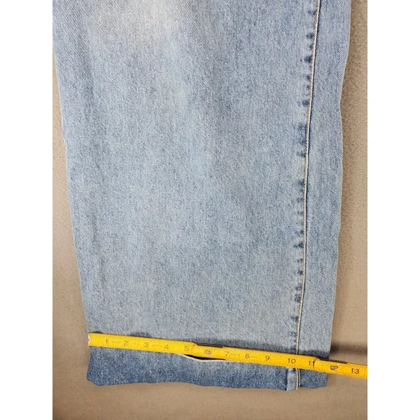 Pilcro and the Letterpress Wide Leg Jeans Womens 26 Blue Light Wash Pleated High‎ Rise Anthropologie - Image 8