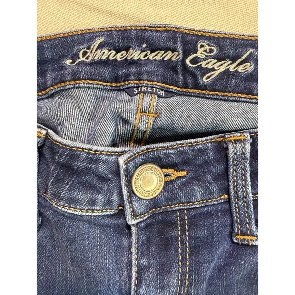 American Eagle Super Stretch X Skinny Denim Jeans Size 10 (C20) - Image 5