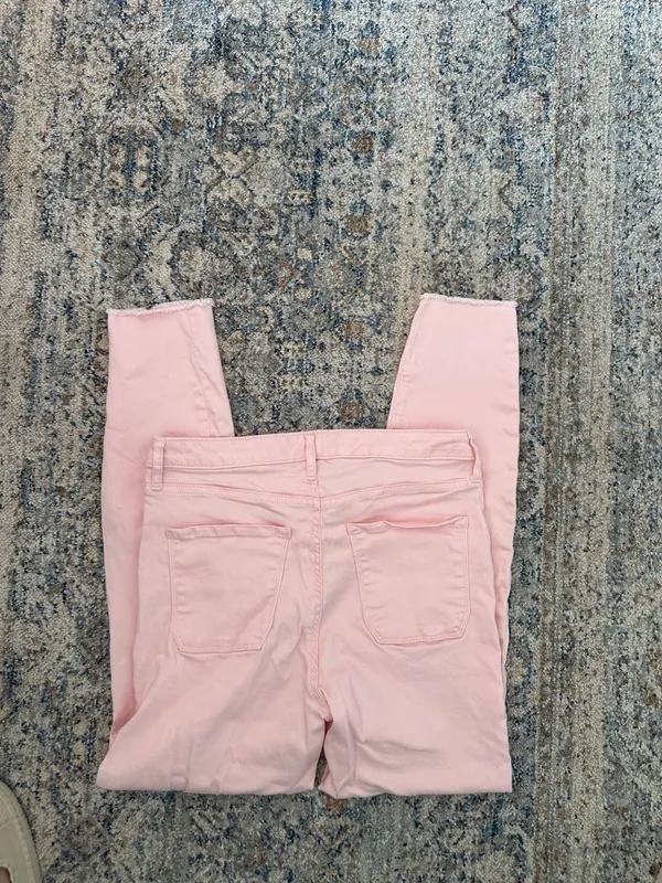 Maison Jules Skinny Ankle Jeans Pink Size 8/29 - Image 4
