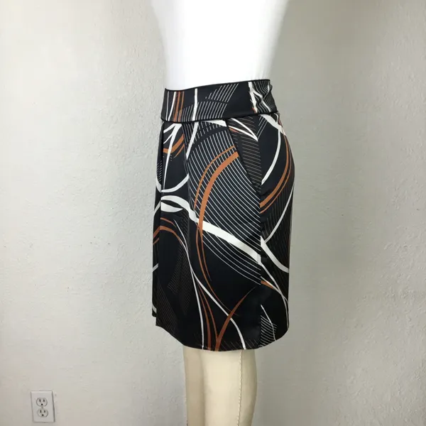 Calvin Klein Skirt Size 6 Silky Satin Pleated Knee - Image 6