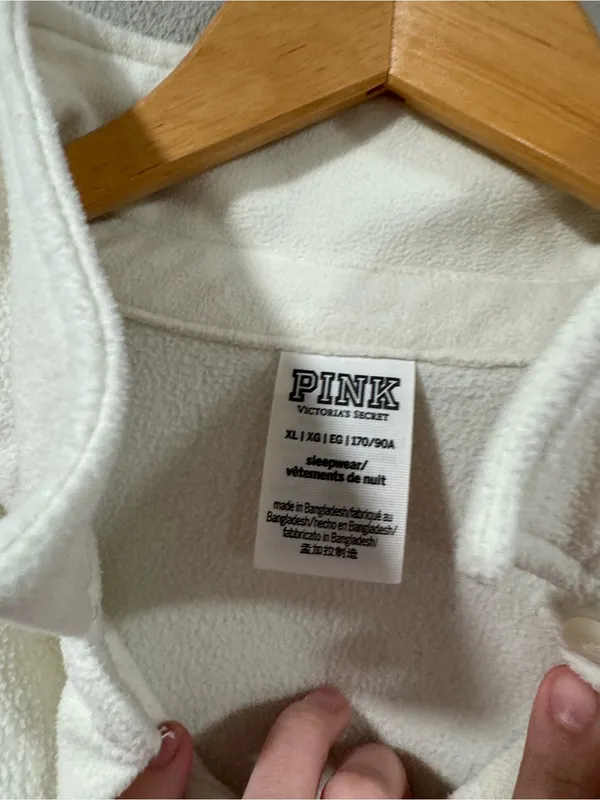 PINK Fleece Button Up Top - Image 3