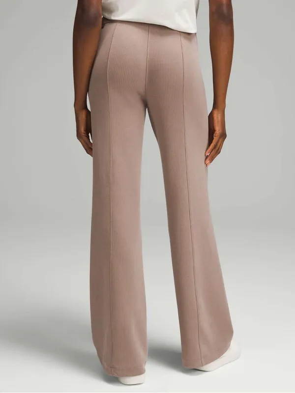 Lululemon Ribbed Softstreme Mid Rise Pant 32” Taupetastic - Image 4