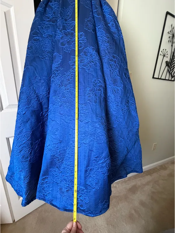 Rachel Allan Royal Blue Prom Dress - Image 8