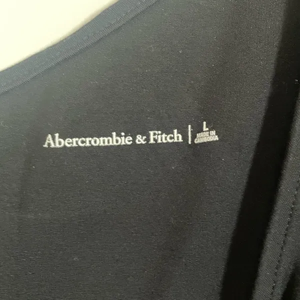 Abercrombie And Fitch Black Cutout Mini Dress Large Asymmetrical Minimalist - Image 2