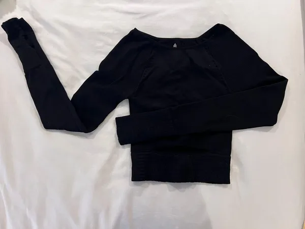 Free People Cut It out Long Sleeve Workout Top - Image 2