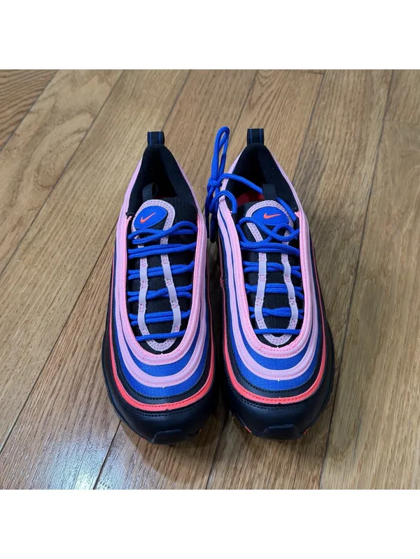 Size US 6Y Nike Air Max 97 GS Black Pink Blue (CT1578-001) Women’s US 7.5 - Image 3