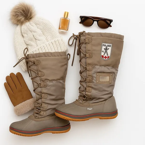 Pajar Canada Gia Waterproof Fleece Lined Snow Boots Women 37 Winter Warm in EUC - Image 6