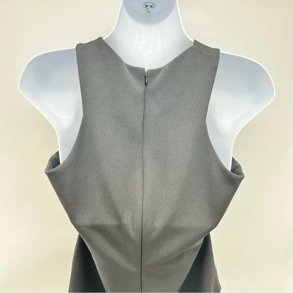 Gianni Bini Black and Cream Asymmetrical Dress - Image 5
