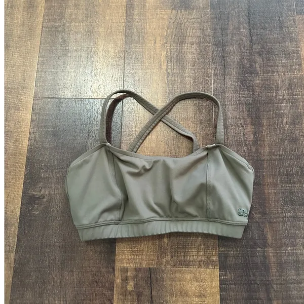 Albion Fit Olive Green Bikini Swim Top Small - Image 6