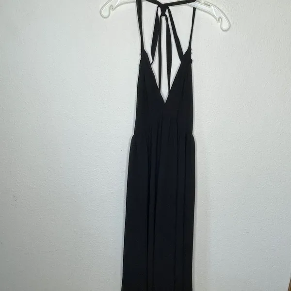 H&M Black Halter Maxi Dress - Image 5