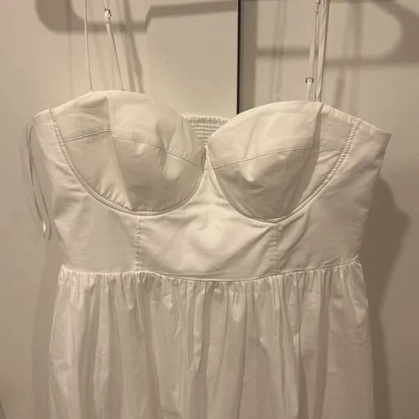 Mango Corset Bubble Hem Mini Dress Size 10 - Image 4