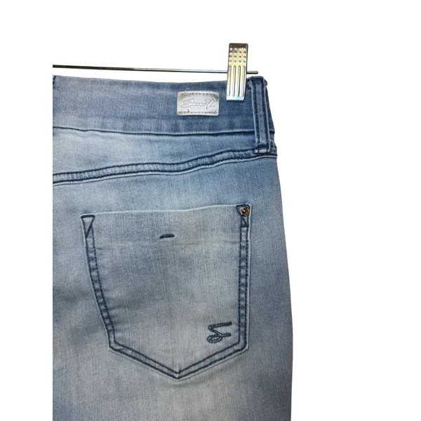 Seven7 Jeans Womens 6 Light Wash Bootcut Denim Distressed Blue‎ Pants Classic - Image 10
